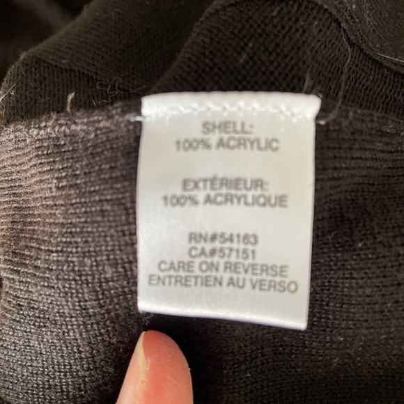 Calvin Klein Long Sleeve Cowl Neck Fit n Flare Black Dress - Picture 7 of 7